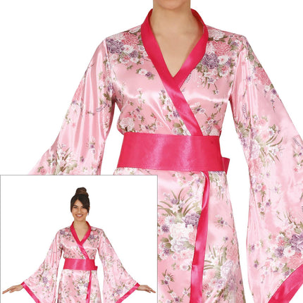 Kimono Kostüm Rosa Damen