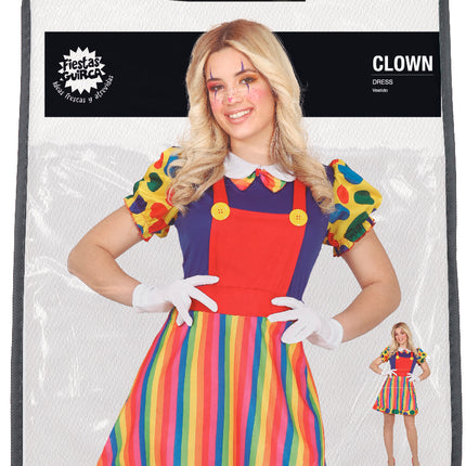 Clown Kostüm Kleid Damen