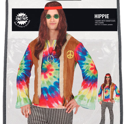 Hippie Kostüm Männer Bunt