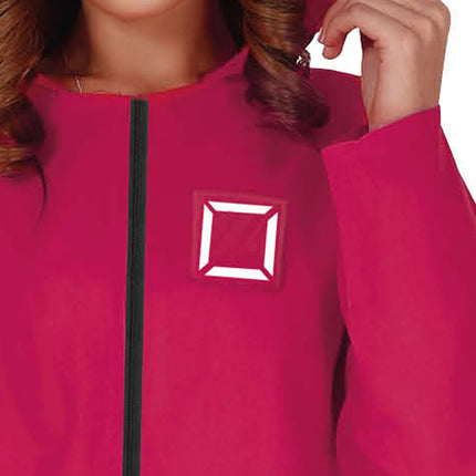 Quadratisches Kostüm Damen Rosa