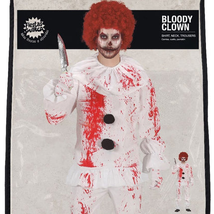 Clown Halloween Kostüm Männer blutig