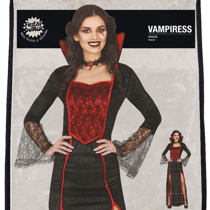 Vampir Halloween Kostüm Damen Rot
