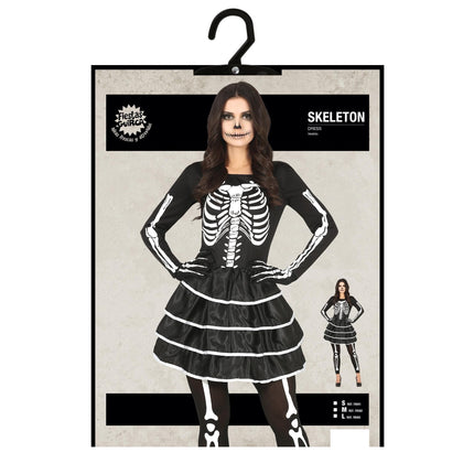 Skelett Halloween Kleid Damen