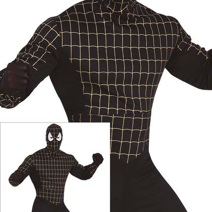 Spiderman Kostüm Männer Schwarz
