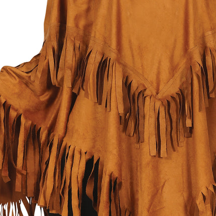 Poncho Damen Braun M