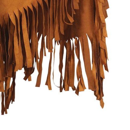 Poncho Damen Braun M