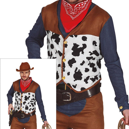 Cowboy Kostüm Männer Braun