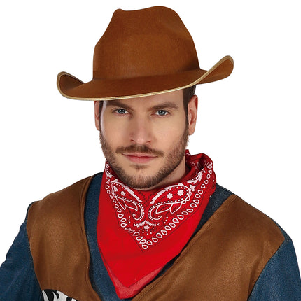 Cowboy Kostüm Männer Braun