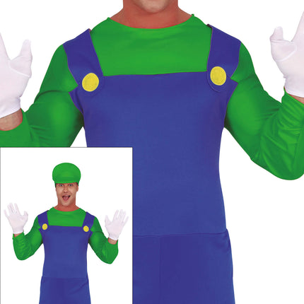 Super Mario Kostüm Luigi für Männer