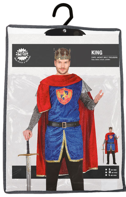König Kostüm Blau Männer