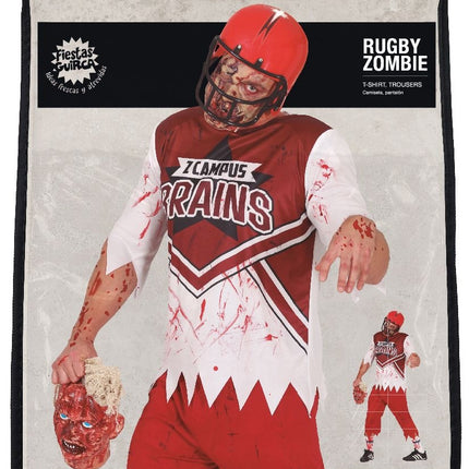 Rugby Zombie Halloween Kostüm Männer