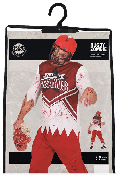 Rugby Zombie Halloween Kostüm Männer