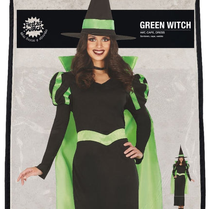 Hexe Halloween Kostüm Damen Grün