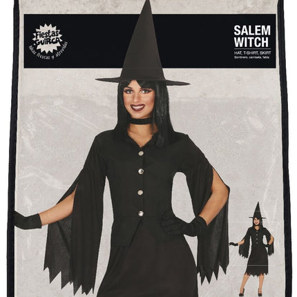 Hexenkleid Damen schwarz