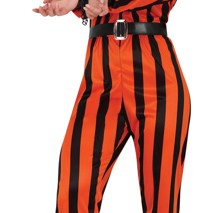 Halloween Jumpsuit Damen Harlekin Gefangener