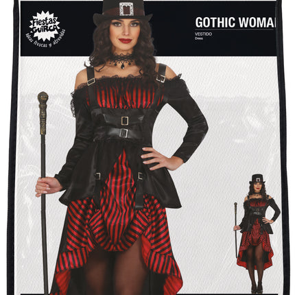 Halloween Kleid Damen Steampunk