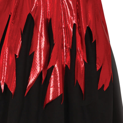 Halloween Kleid Schwarz Rot Ladies Devil