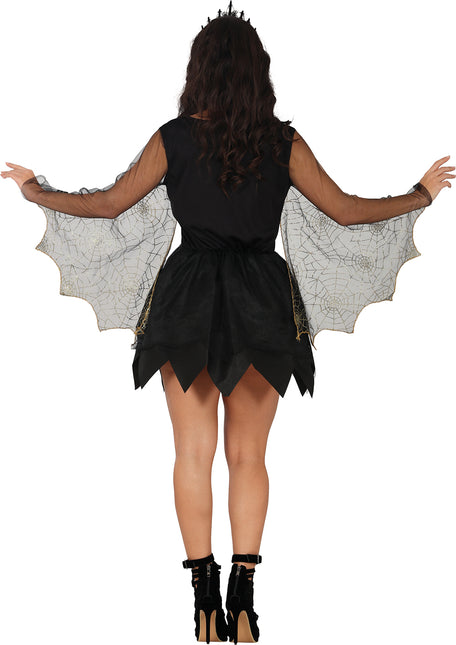 Halloween Kleid Damen Spinnweben und Spinne