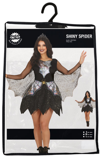 Halloween Kleid Damen Spinnweben und Spinne