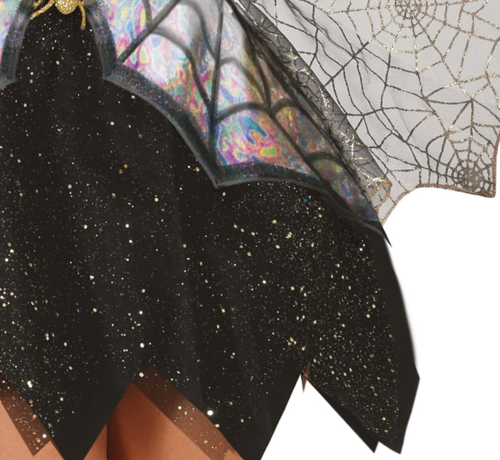 Halloween Kleid Damen Spinnweben und Spinne