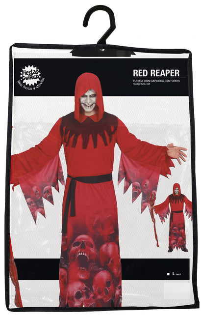 Halloween Kostüm Rot Herren Sensenmann