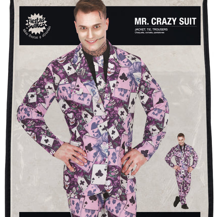 Halloween-Kostüm Mr. Crazy für Männer