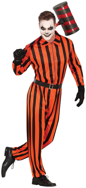 Halloween Jumpsuit Herren Harlekin Gefangener