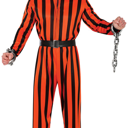 Halloween Jumpsuit Herren Harlekin Gefangener