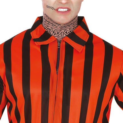 Halloween Jumpsuit Herren Harlekin Gefangener