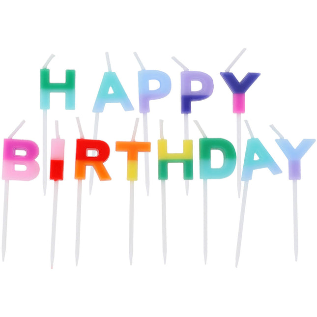 Kerzen HBD Brief Stripetastic