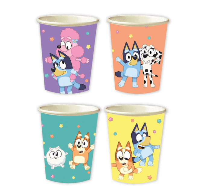 8 BLUEY 9OZ PPR CUP van Unique koop je bij Partywinkel