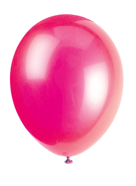 12" Premium Latex Ballons, 10ct - Fuchsia