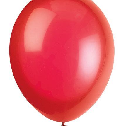 12" Premium Latex Ballons, 10 Stück - Scharlachrot