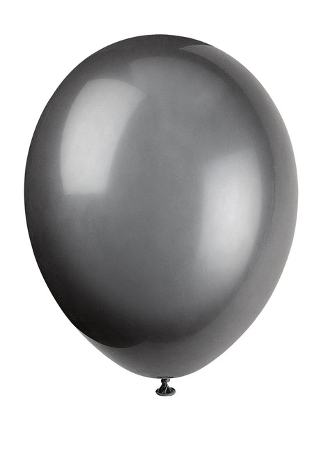 12" Premium Latex Ballons, 10ct - Phantom Schwarz
