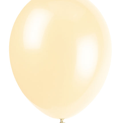 12" Premium Latex Ballons, 10ct - Elfenbein Creme