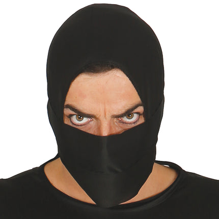 Ninja Kostüm Männer Schwarz L