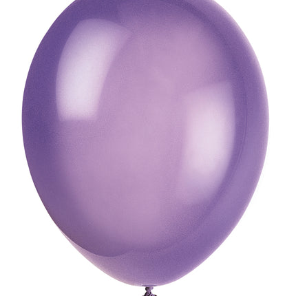 12" Premium Latex-Ballons, 10 Stück - Mitternachtslila