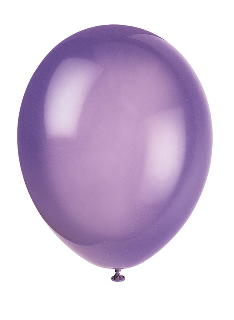 12" Premium Latex-Ballons, 10 Stück - Mitternachtslila