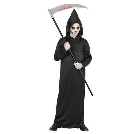 Halloween Kostüm Schwarz Kind Sensenmann