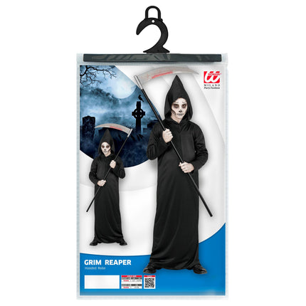 Halloween Kostüm Schwarz Kind Sensenmann