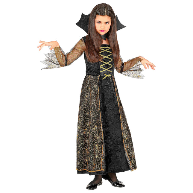 Halloween Kleid Mädchen Spiderella