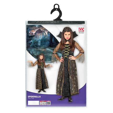 Halloween Kleid Mädchen Spiderella