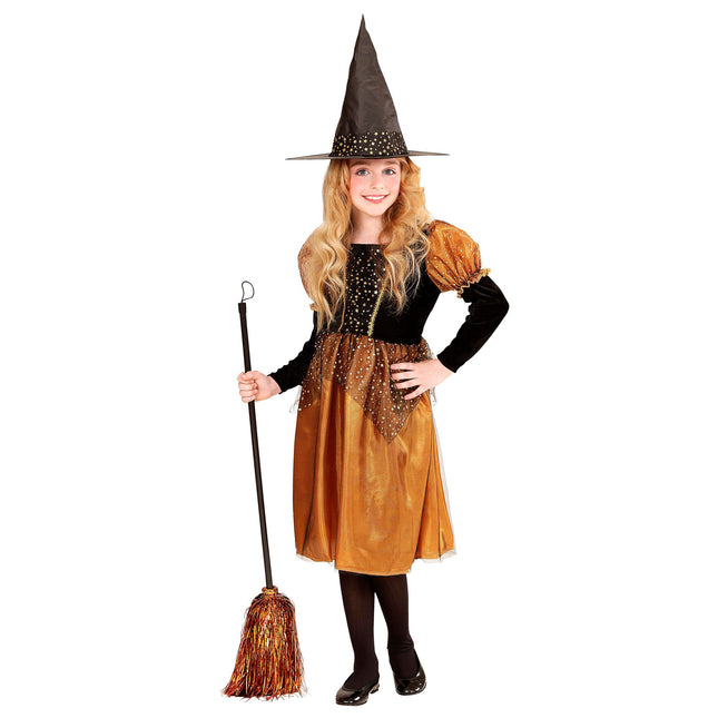 Hexenkleid Schwarz Orange Girl