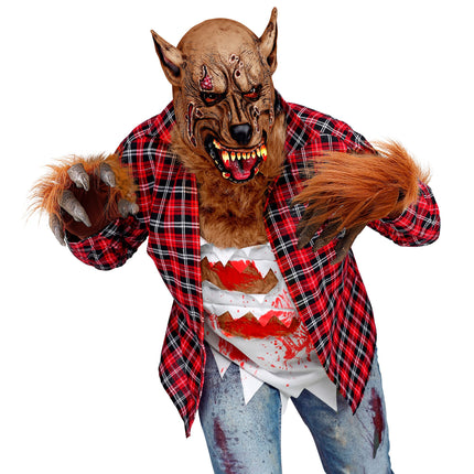 Wolf Handschuhe Braun