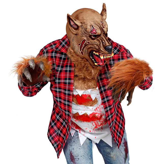 Wolf Handschuhe Braun