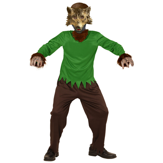 Wolfskostüm Grün Kind