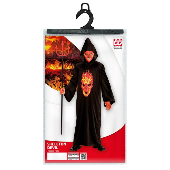 Halloween Kostüm Kind Teufel Skelett