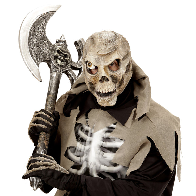 Halloween Maske Grau Kind