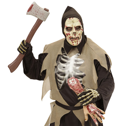Halloween Maske Skelett Blut