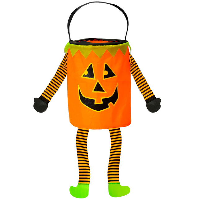 Halloween Tasche Kürbis mit Armen und Beinen